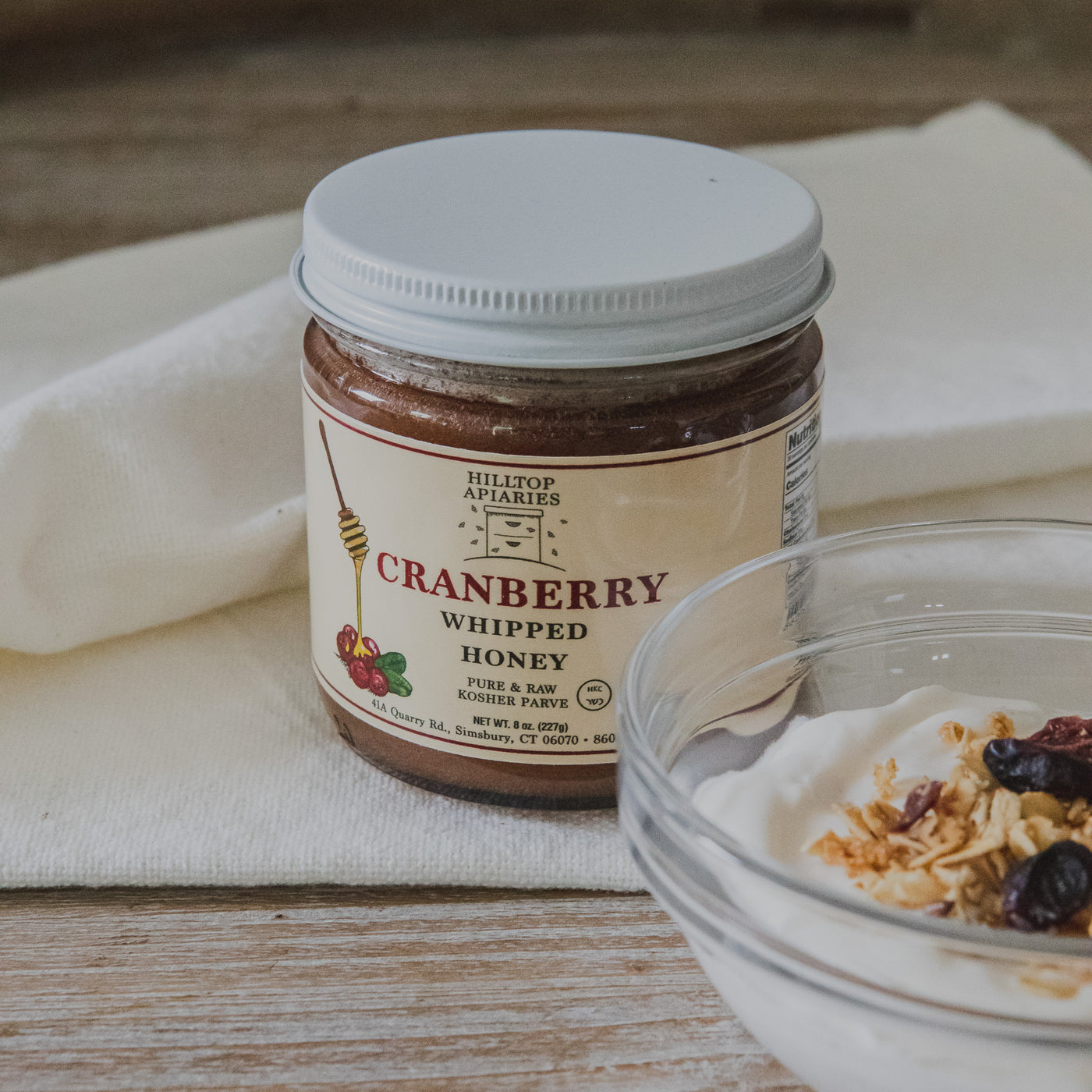Cranberry Whipped Honey Spread